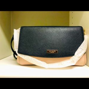 Kate Spade Laurel Way Greer Leather Black Pink bag